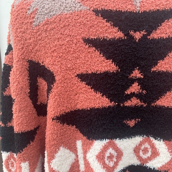 Oversized Last S SOFT New Cozy Aztec Southwest Bohemian Knitted Sweater Cardigan - Picture 14 of 17